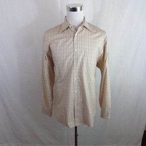 PLAID MENS SHIRT L JOSEPH ABBOUD